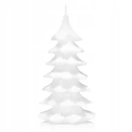 Świece - Świeca CHOINKA 20 cm kolor BIAŁY - miniaturka - grafika 1