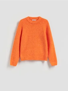 Reserved - Sweter z dodatkiem wełny - pomarańczowy - Swetry damskie - miniaturka - grafika 1