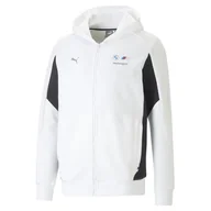 Bluzy męskie - Bluza z kapturem męska Puma BMW MMS biała 53813102-M - miniaturka - grafika 1