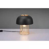 Lampy stojące - Lampa stołowa Punch, czarna/mosiądz, Ø 25 cm - miniaturka - grafika 1