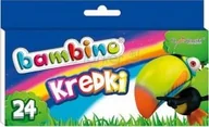 Przybory szkolne - St. Majewski Kredki świecowe woskowe BAMBINO 24 kol. - miniaturka - grafika 1