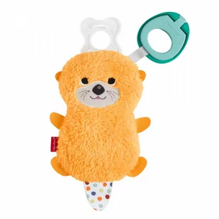Fisher-Price Clipimals Schowek i zawieszka do smoczka Wydra GJD29 GKC49 MATTEL (GNP46 GJD29 GKC49) - Zabawki interaktywne dla dzieci - miniaturka - grafika 1