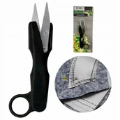 Nożyczki krawieckie - CRELANDO NOŻYCZKI KRAWIECKIE DO OBCINANIA NITEK CZARNE 13CM OSTRE - miniaturka - grafika 1