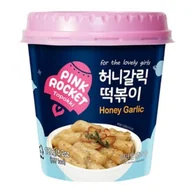 Szybkie dania obiadowe - Pink Rocket Topokki Honey Garlic 120g - miniaturka - grafika 1