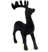 Ozdoby bożonarodzeniowe - Renifer Stojący Czarny Jelonek Dekoracyjny 17 Cm - miniaturka - grafika 1