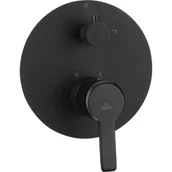 Baterie podtynkowe - Deante Arnika Nero bateria wannowo-prysznicowa podtynkowa czarny mat BQAN44P BQA_N44P - miniaturka - grafika 1