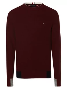 Tommy Hilfiger - Sweter męski, czerwony - Swetry męskie - miniaturka - grafika 1