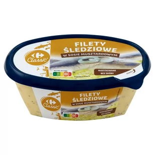 Carrefour Classic Filety śledziowe w sosie musztardowym 280 g - Konserwy i dania rybne - miniaturka - grafika 1