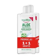 Szampony do włosów - EQUILIBRA Aloesowy Nawilżający szampon do włosów kwas hialuronowy, 2x265ml - miniaturka - grafika 1
