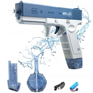Zabawki militarne - ELEKTRYCZNY AUTOMATYCZNY PISTOLET NA WODĘ GLOCK - miniaturka - grafika 1