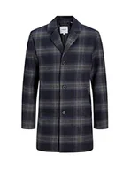Kurtki męskie - JACK & JONES Jjtommy Wool Coat Jacket kurtka męska, Granatowy blezer/szczegóły: check, M - miniaturka - grafika 1