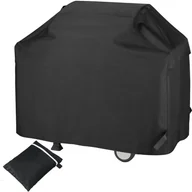 Pokrowce na grilla - Pokrowiec na grilla zewnętrznego wykonany z tkaniny Oxford 210D, wodoodporny, odporny na promieniowanie UV, wiatr i kurz (170 x 61 x 117 cm, czarny) - miniaturka - grafika 1