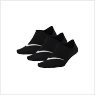 Skarpetki damskie - Damskie Skarpety stopki NIKE NIKE EVERYDAY PLUS LIGHTWEIGHT SX5277-011 – Czarny - miniaturka - grafika 1
