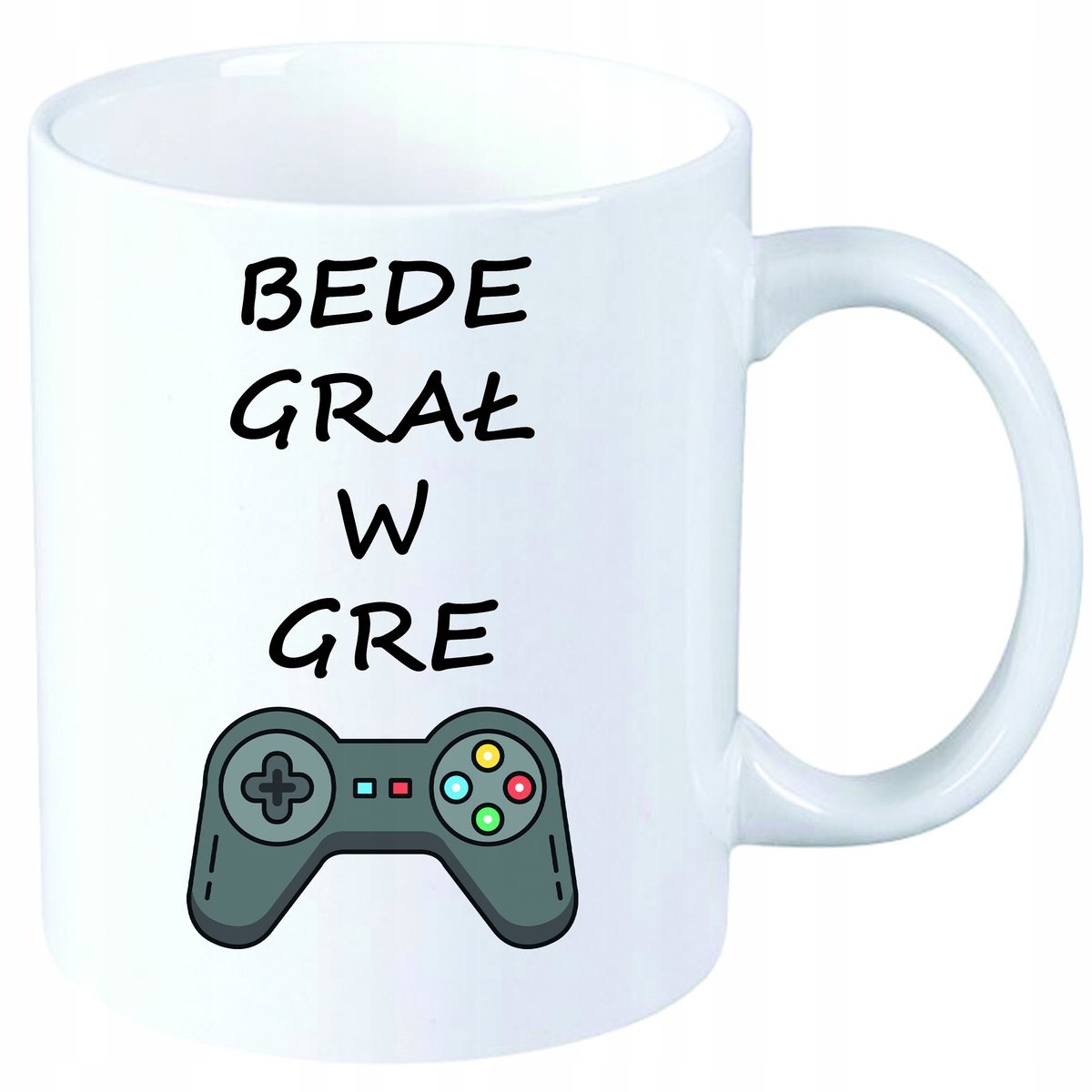 Kubek Bede Grał w Gre na prezent + IMIĘ