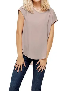 Only Kobiety Onlvic Ss Solid Top Noos Ptm Bluzka, Beżowy, 38 - Bluzki damskie - miniaturka - grafika 1