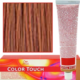 Wella Colour Touch Semi-trwały kolor włosów 6/4 caoba miedzi, 2er Pack (2 X 60 ML) 4015600044732 - Farby do włosów i szampony koloryzujące - miniaturka - grafika 1