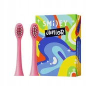 Końcówki do szczoteczek elektrycznych - Końcówki Do Szczoteczki Sonicznej Dla Dzieci 7+ Smiley Junior 2 szt. Różowe - miniaturka - grafika 1