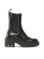 Botki damskie - Gino Rossi Botki RST-CIRCLE-02 Czarny - miniaturka - grafika 1