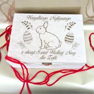 Gadżety dla niej i dla niego - Pudełko Wszystkiego najlepszego z okazji Świąt Wielkiej Nocy z imieniem - miniaturka - grafika 1