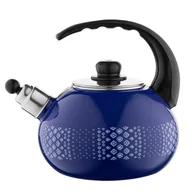 Czajniki na gaz - Czajnik emaliowany na indukcję i gaz Emalia Polska Pleszew Trelis 2,2 l - miniaturka - grafika 1