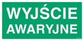 Systemy ekspozycyjne i znaki informacyjne - AC006 WYJŚCIE AWARYJNE, FS - FOLIA SAMOPRZYLEPNA FOTOLUMINESCENCYJNA; (400X200MM) - miniaturka - grafika 1