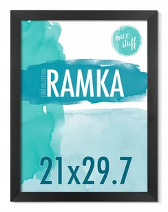 Ramka na zdjęcia 21x29,7 A4 Ramka 21x29,7 czarna MDF ramki na dyplom 21x30 - Ramki na zdjęcia - miniaturka - grafika 1