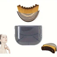 Pędzle do makijażu - TEMU 1 szt. Ulepszona Szczotka do Drenażu Limfatycznego - Ergonomiczna Owalna Główka i Miękkie Włosie Nylonowe, Masaż Łechtaczki, Konturowanie Linii - miniaturka - grafika 1