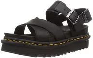 Sandały damskie - Dr. Martens Sandały damskie Voss II, Black Hydro, 41 EU - miniaturka - grafika 1