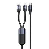 Kable USB - USAMS Kabel U71 USB-C/ Lighning na USB-C 1,2m 100W PD Fast Charge czarny/black SJ550USB01(US-SJ550) - miniaturka - grafika 1