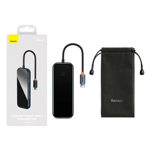 Baseus AcmeJoy HUB 4-Portowy USB-C do 1xUSB-C / 4xUSB3.0 ciemnoszary - Huby USB - miniaturka - grafika 7