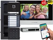 Wideodomofony - Zestaw modułowy wielorodzinny wideodomofon IP Vidos ONE 6x M2010 A2000-G/D/N FullHD Szyfrator Podtynkowy - miniaturka - grafika 1