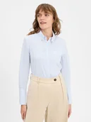 Koszule damskie - JOOP! Damska bluzka koszulowa Kobiety Bawełna niebieski|biały w paski, 36 - miniaturka - grafika 1