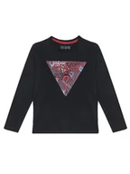 Bluzki damskie - Guess Bluzka L5BI04 I3Z14 Czarny Regular Fit - miniaturka - grafika 1