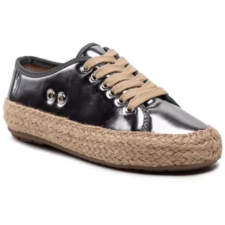 Espadryle damskie - Emu Australia Espadryle Agonis Mirror Teens T12572 Dark Silver - grafika 1