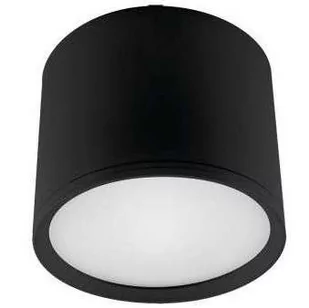 Ideus LAMPA sufitowa ROLEN LED 03781 okrągła OPRAWA metalowa LED 10W 4000K tuba czarna 03781 - Lampy sufitowe - miniaturka - grafika 1