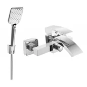 Baterie umywalkowe - Mexen Libra R62 bateria wannowa z zestawem prysznicowym, chrom - miniaturka - grafika 1