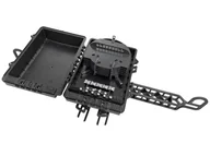 Akcesoria do serwerów - Mufo-przełącznica światłowodowa słupowo-ścienna, płaska, 96 spawów, IP67 w zestawie zintegrowany stelaż zapasu kabla ALANTEC - ALANTEC - miniaturka - grafika 1