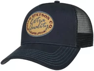 Czapki i chusty sportowe męskie - Czapka Trucker Vintage Brushed Twill by Stetson, niebieski, One Size - miniaturka - grafika 1