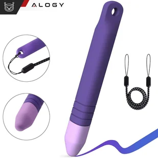 Rysik pojemnościowy długopis dotykowy do ekranów do telefonu tabletu Alogy Stylus Pen dla dzieci 10 cm Fioletowy - Pozostałe akcesoria do telefonów - miniaturka - grafika 1