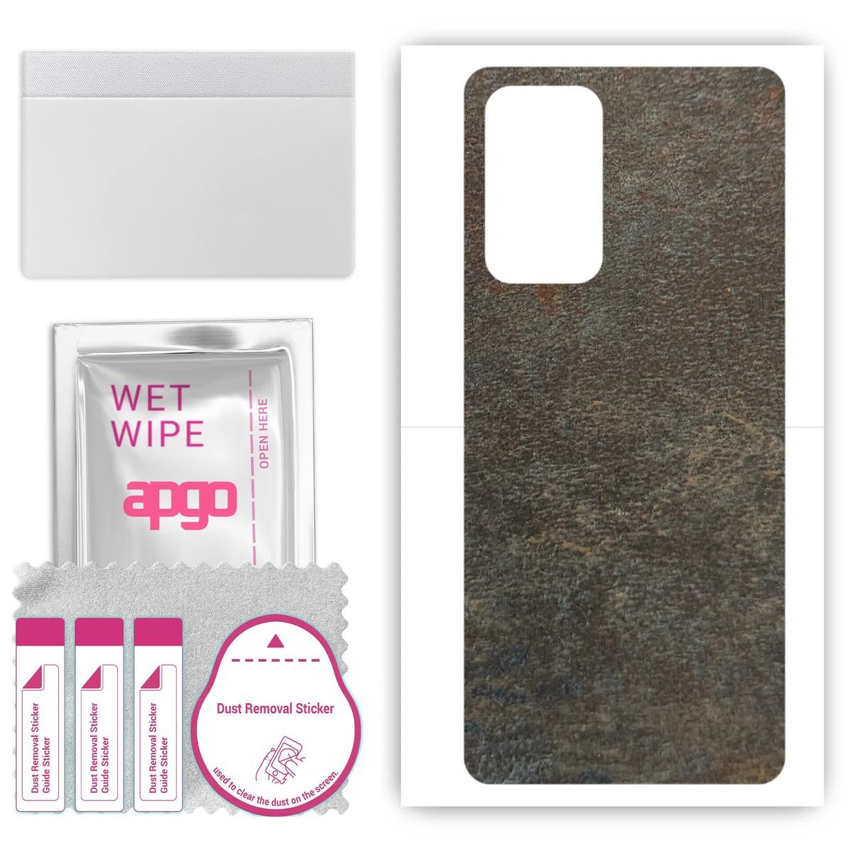 Folia naklejka skórka strukturalna na TYŁ do Xiaomi Redmi Note 11E - Kamień Księżycowy - apgo SKINS