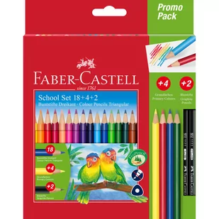 Faber-Castell kredki Ołówkowe, 18 kolorów - Przybory szkolne - miniaturka - grafika 3