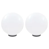 Lampy ogrodowe - vidaXL Lampy ogrodowe LED, 2 szt., kuliste, 50 cm, PMMA - miniaturka - grafika 1