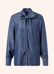 Joop! Bluzka Z Wiązaniem Pod Szyją Ulla W Stylu Jeansowym blau - Bluzki damskie - miniaturka - grafika 1