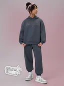 Spodnie i spodenki dla dziewczynek - 4F Spodnie dresowe joggery dziewczęce - szare 158/164 (12-14 lat) - miniaturka - grafika 1