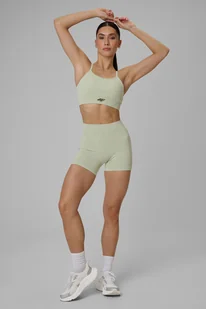 4F Legginsy krótkie treningowe bezszwowe damskie - zielone XS/S - Spodenki damskie 4F Legginsy krótkie treningowe bezszwowe damskie - zielone XS/S - Spodenki damskie - miniaturka - grafika 1