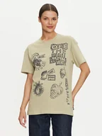 Koszulki i topy damskie - Vans T-Shirt VN000HHH Zielony Oversize - miniaturka - grafika 1