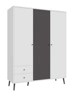 Szafy - Szafa EasyKlix Harllson Hlts731Lec-M806 Biały / Uni Wolfram Szary - miniaturka - grafika 1