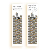 Zakładki do książek - Zakładka kartonowa Fort z książek - miniaturka - grafika 1