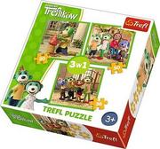 Puzzle - Trefl Puzzle 3w1 Rodzina Treflików - Zabawy Treflików GXP-645299 - miniaturka - grafika 1