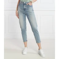 Spodnie damskie - BOSS ORANGE Jeansy RUTH HR BC | Mom Fit - miniaturka - grafika 1